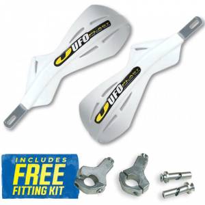  UFO Alu Brush Handguards - White