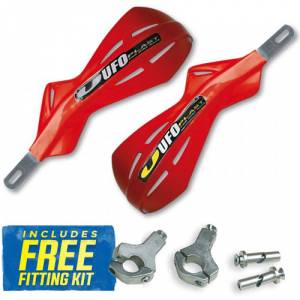  UFO Alu Brush Handguards - CR-CRF Red
