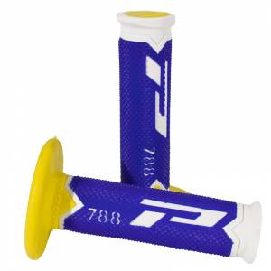 ProGrip 788 Triple Density Grips  - White Blue Yellow