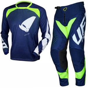 UFO Proton Neon Blue Motocross Kit Combo