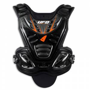 UFO Valkyrie EVO Black Chest Protector (Short Version)