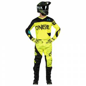 ONeal Element Racewear Neon Yellow Black Motocross Kit Combo