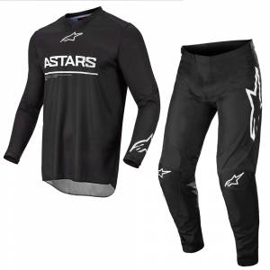 Alpinestars Racer Graphite Black Motocross Kit Combo