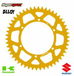 Supersprox Rear Sprocket Kawasaki KX KXF KDX KLX Suzuki RMZ - Gold