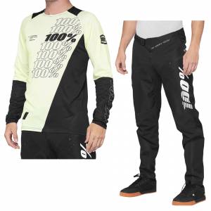 100% R-Core Yellow Black Motocross Kit Combo