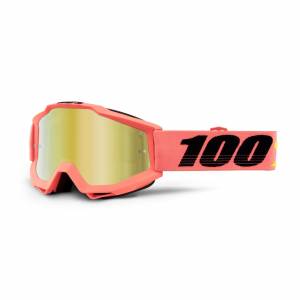 100% Accuri Rogen Gold Mirror Lens Motocross Goggles
