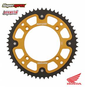 Supersprox Stealth Rear Sprocket Honda CR CRF - Gold