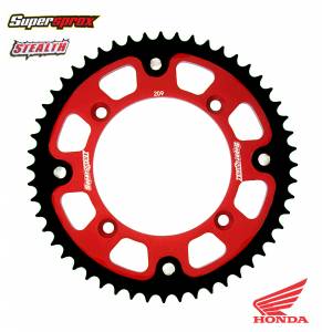 Supersprox Stealth Rear Sprocket Honda CR CRF - Red