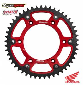 Supersprox Stealth Rear Sprocket Honda CR CRF XR - Red