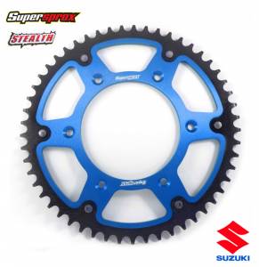 Supersprox Stealth Rear Sprocket Suzuki RM RMZ DRZ RMX - Blue