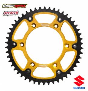 Supersprox Stealth Rear Sprocket Suzuki RM RMZ DRZ RMX - Gold