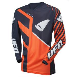 UFO Vanadium Blue Neon Orange Motocross Jersey