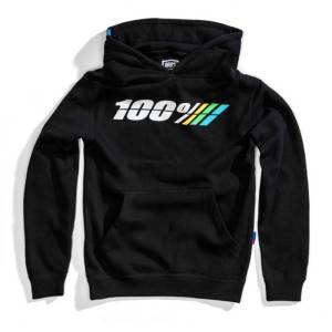 100% Kids Motorrad Black Pullover Hoodie