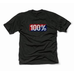 100% Classic Old School Black T-Shirt