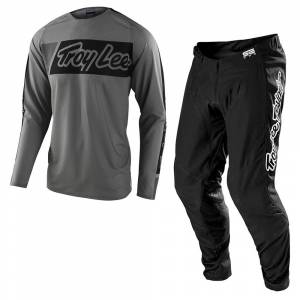 Troy Lee Designs SE Pro Air Vox Grey Motocross Kit Combo