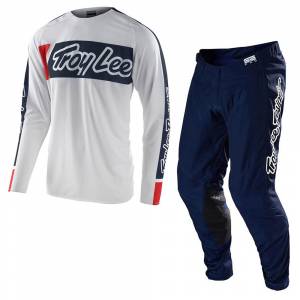 Troy Lee Designs SE Pro Air Vox White Motocross Kit Combo