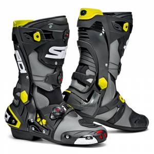 Sidi Rex Grey Black Yellow Motorcycle Boots