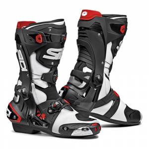 Sidi Rex White Black Motorcycle Boots