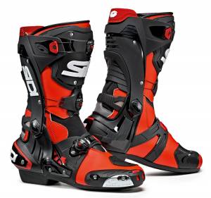 Sidi Rex Red Fluo Black Motorcycle Boots