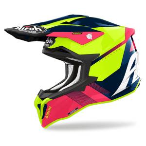 Airoh Strycker Blazer Blue Pink Gloss Helmet