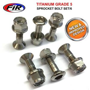 FIR Titanium Sprocket Bolts - Set 6