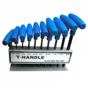 T Handle Allen Keys - 10 Piece Set