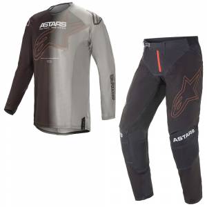 Alpinestars Techstar Phantom Anthracite Orange Motocross Kit Combo