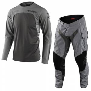 Troy Lee Designs Scout SE Systems Grey Motocross Kit Combo