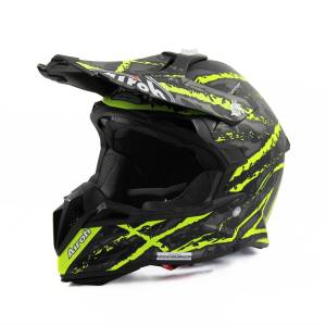 Terminator Open Vision Carnage Yellow Matt Helmet