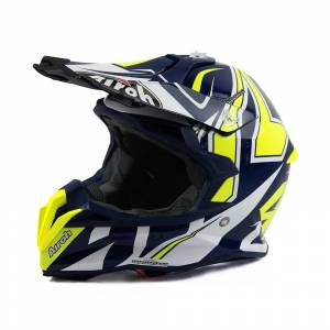 Airoh Terminator Open Vision Shock Blue Motocross Helmet