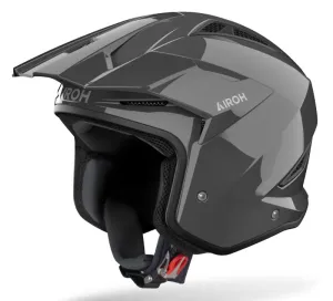 Airoh TRR2 Color Dark Grey Gloss Trials Helmet