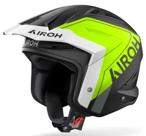 Airoh TRR2 Hunt Matt Yellow Trials Helmet