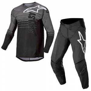 Alpinestars Techstar Graphite Dark Grey Black Motocross Kit Combo