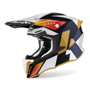 Airoh Twist 2.0 Lift White Blue Gloss Helmet