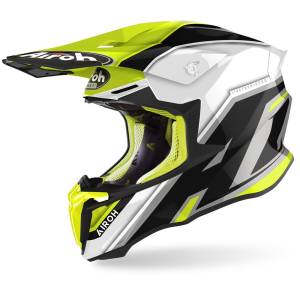 Airoh Twist 2.0 Shaken Yellow Gloss Motocross Helmet