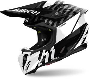 Airoh Twist 3 Thunder Black White Gloss Helmet