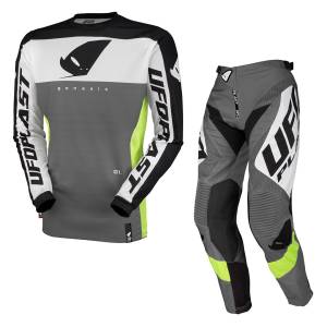 ufo motocross racekit kit combo genesis grey black mx23