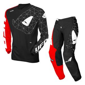 ufo motocross racekit kit combo Tecno black Red mx23