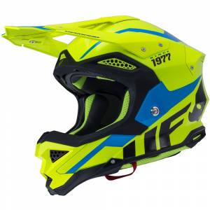 UFO Diamond Neon Yellow Motocross Helmet