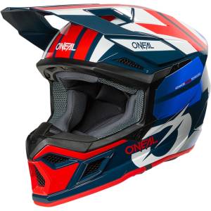 O'Neal 3SRS MX Helmet - Ride Blue White Red