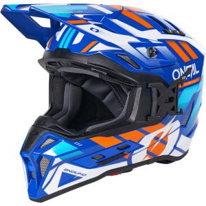O'Neal EX-SRS DUST MX Helmet - Blue Orange