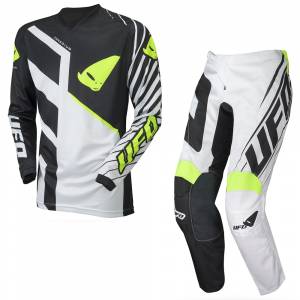 UFO Vanadium Black White Motocross Kit Combo