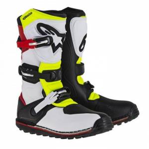 Alpinestars Tech-T White Red Fluo Black Trials Boots
