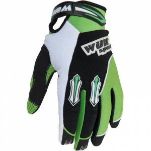 Wulfsport Kids Stratos Cub Green Motocross Gloves