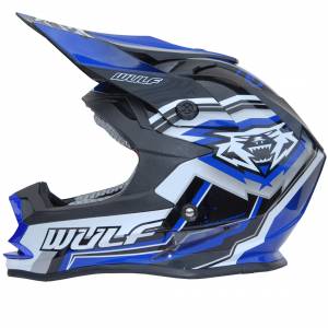 Wulfsport Kids Vantage Blue Motocross Helmet