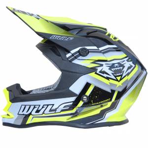 Wulfsport Kids Vantage Yellow Motocross Helmet