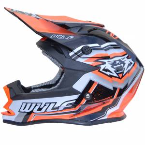 Wulfsport Kids Vantage Orange Motocross Helmet