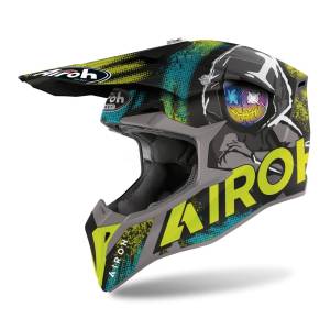 Wraap Alien Yellow Matt Helmet