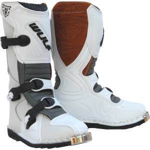 Wulfsport Kids LA White Motocross Boots