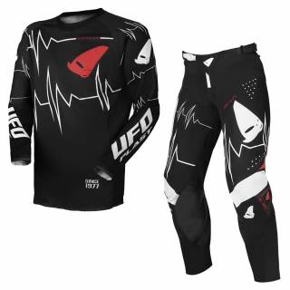 UFO Adrenaline Slim Black Motocross Kit Combo